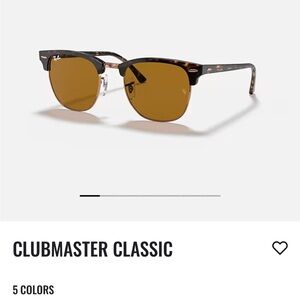 EUC ray ban club master classic brown